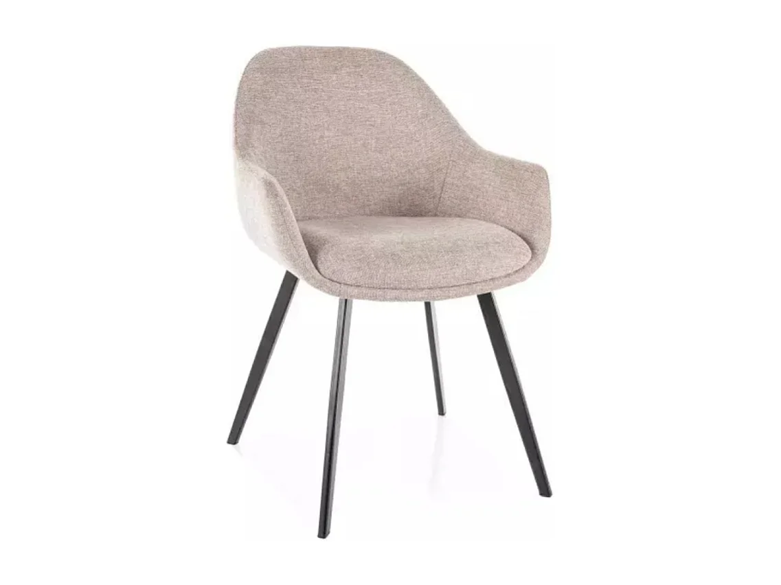 Sedia Vinto/rivestimento in tessuto metallo/Beige