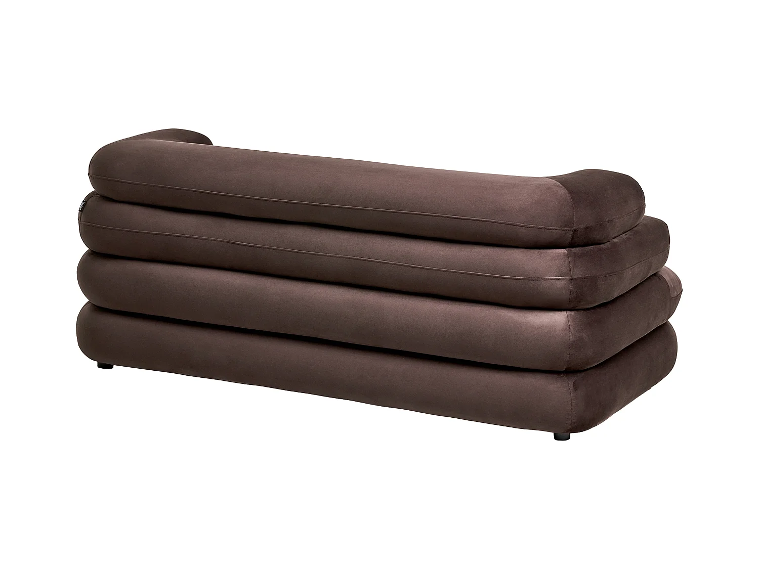 Canapé 2 places HELLE Velours Marron foncé