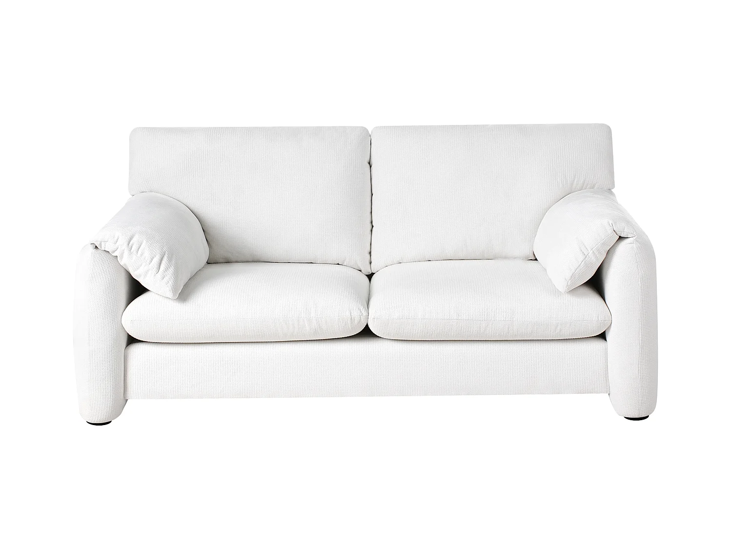Canapé 2 places GETA Tissu Blanc cassé