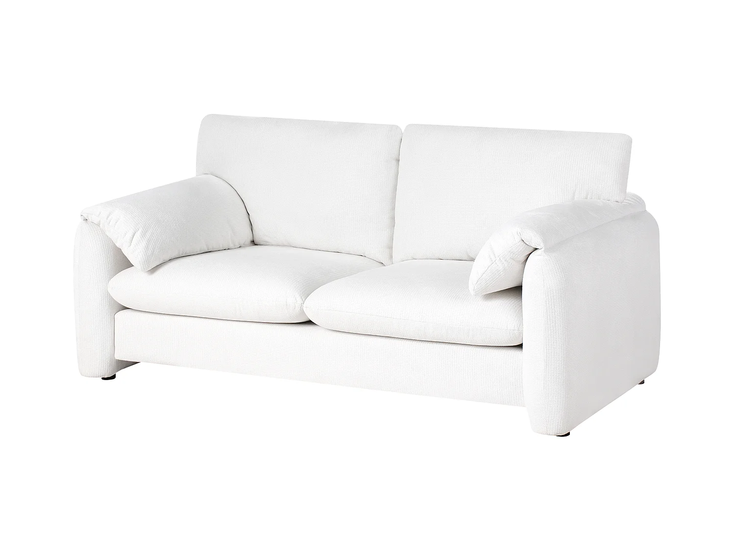 Canapé 2 places GETA Tissu Blanc cassé