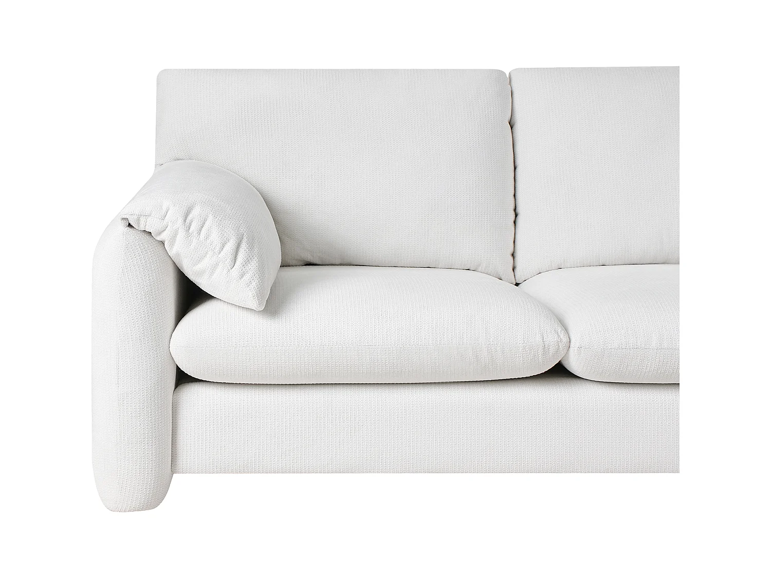 Canapé 2 places GETA Tissu Blanc cassé