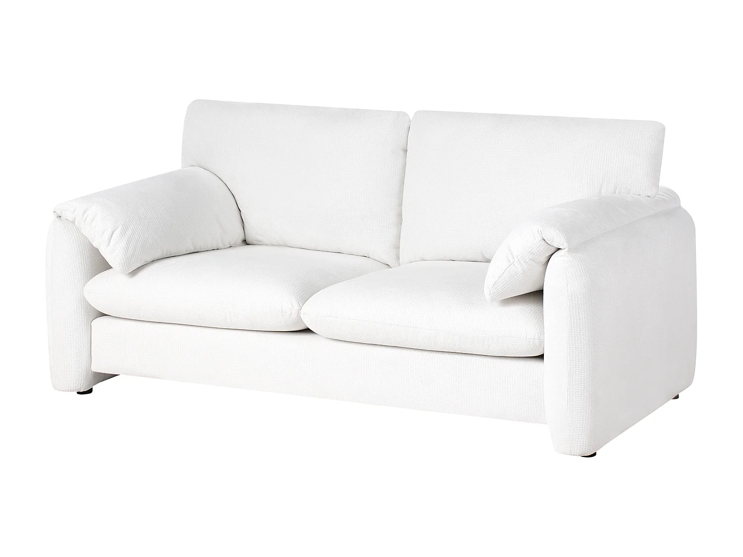 Canapé 2 places GETA Tissu Blanc cassé