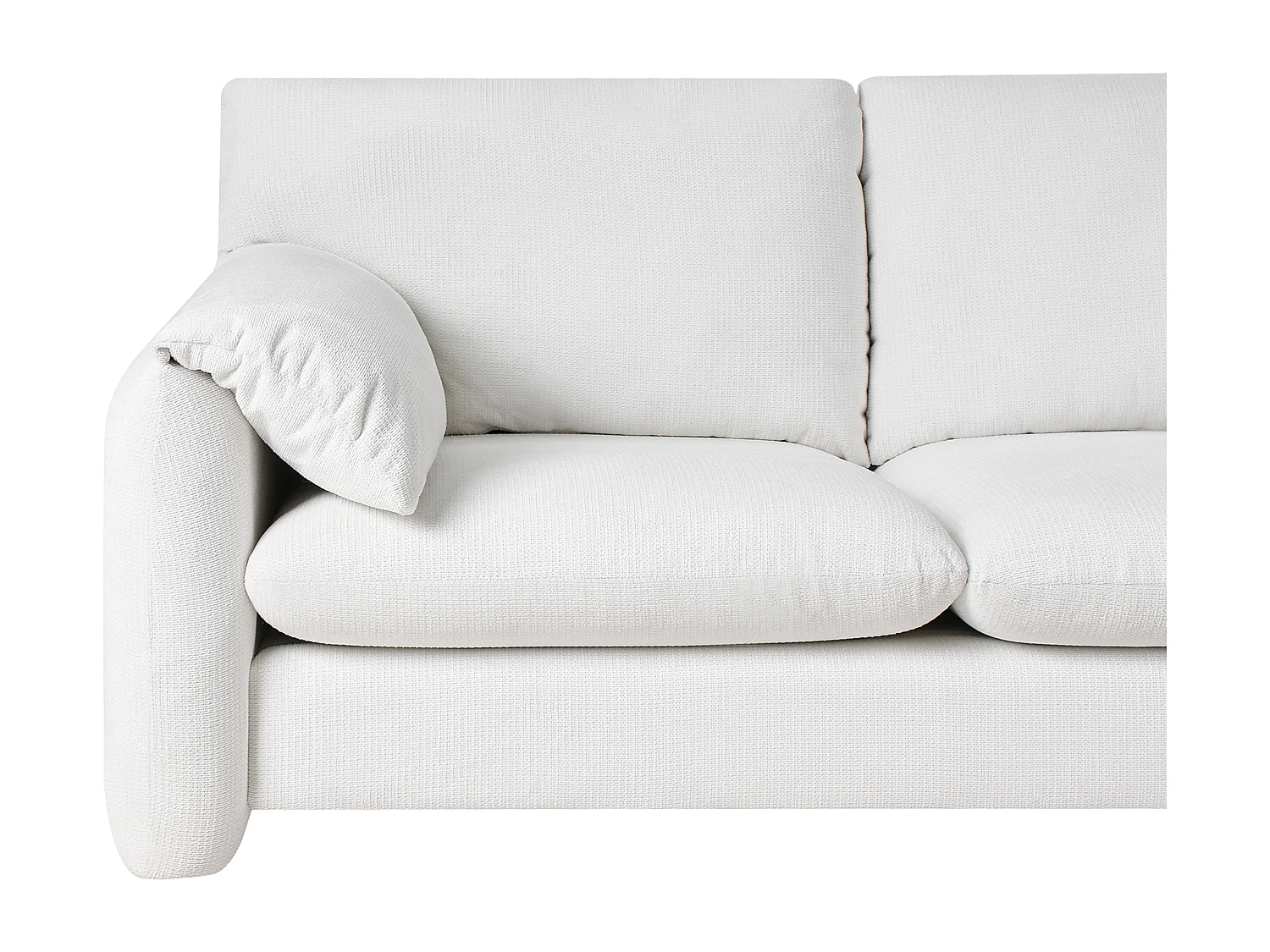 Canapé 2 places GETA Tissu Blanc cassé