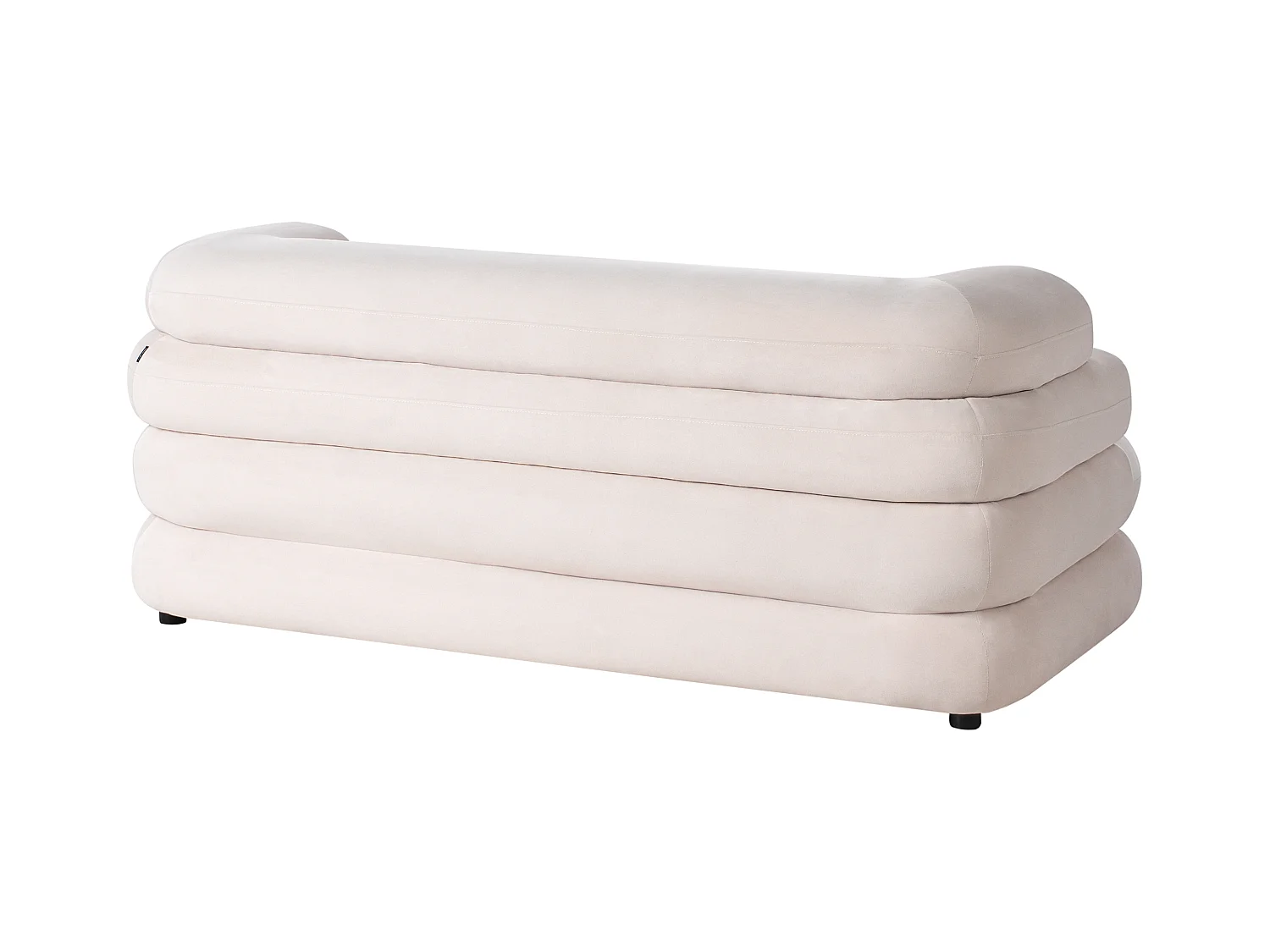 Canapé 2 places HELLE Velours Beige clair