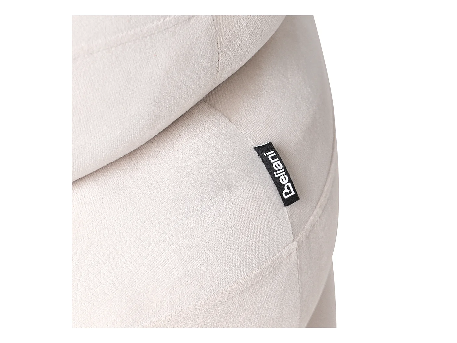 Canapé 2 places HELLE Velours Beige clair