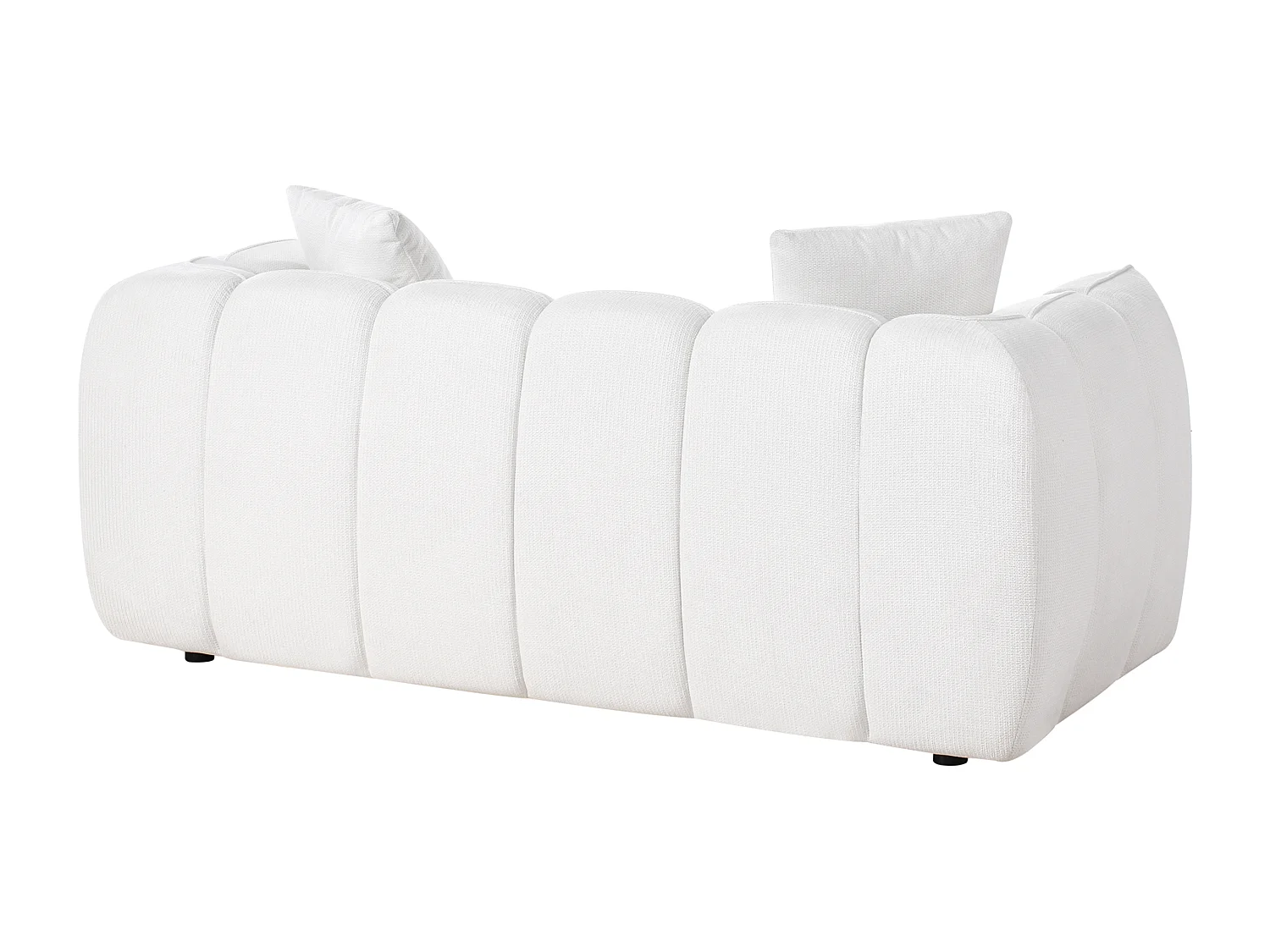 Canapé 2 places NESS Tissu Blanc cassé