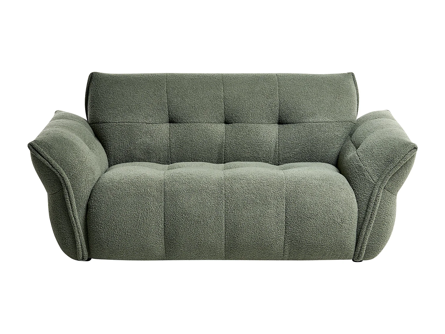 Canapé 2 places HALBA Bouclé Vert