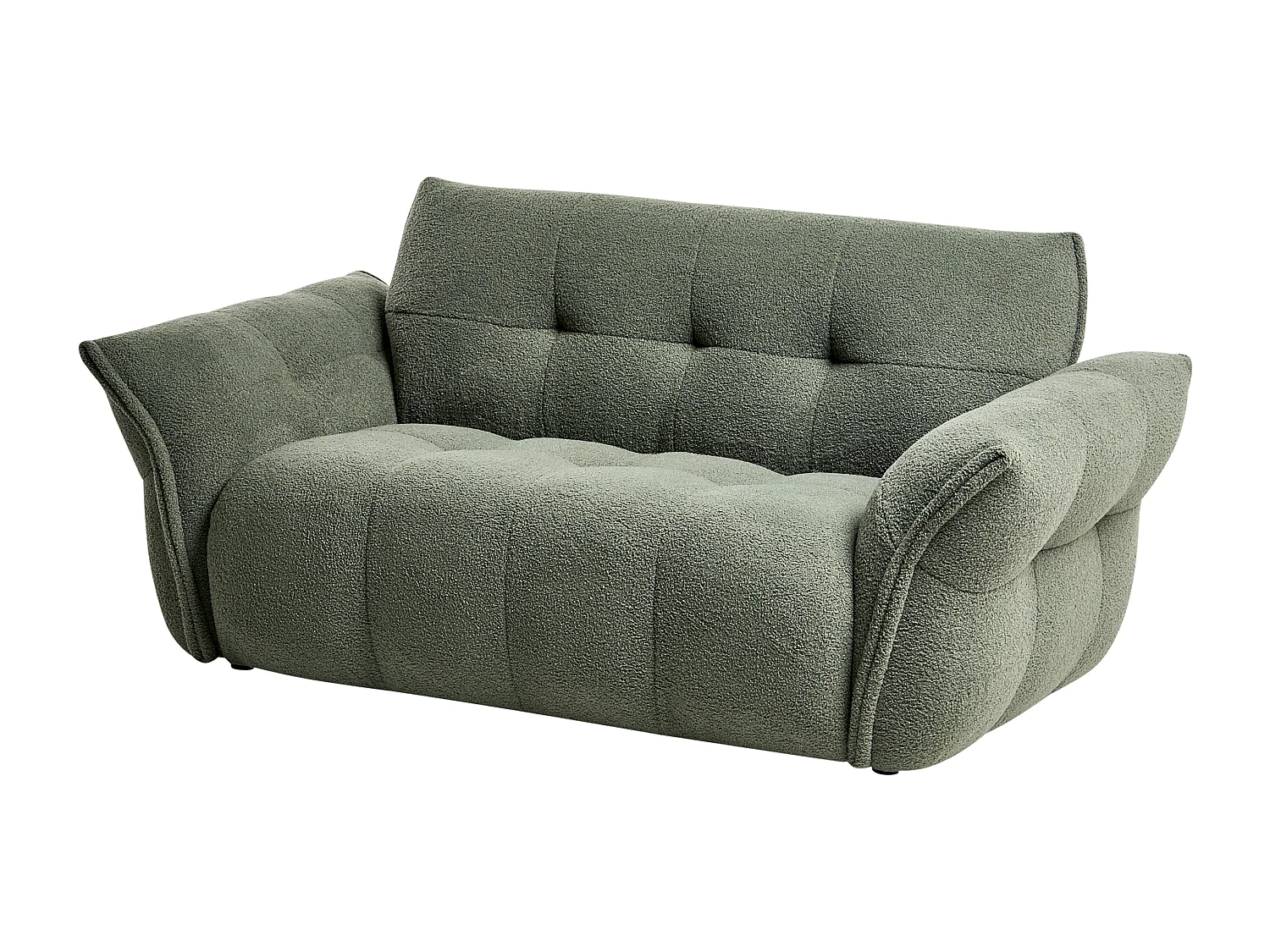 Canapé 2 places HALBA Bouclé Vert
