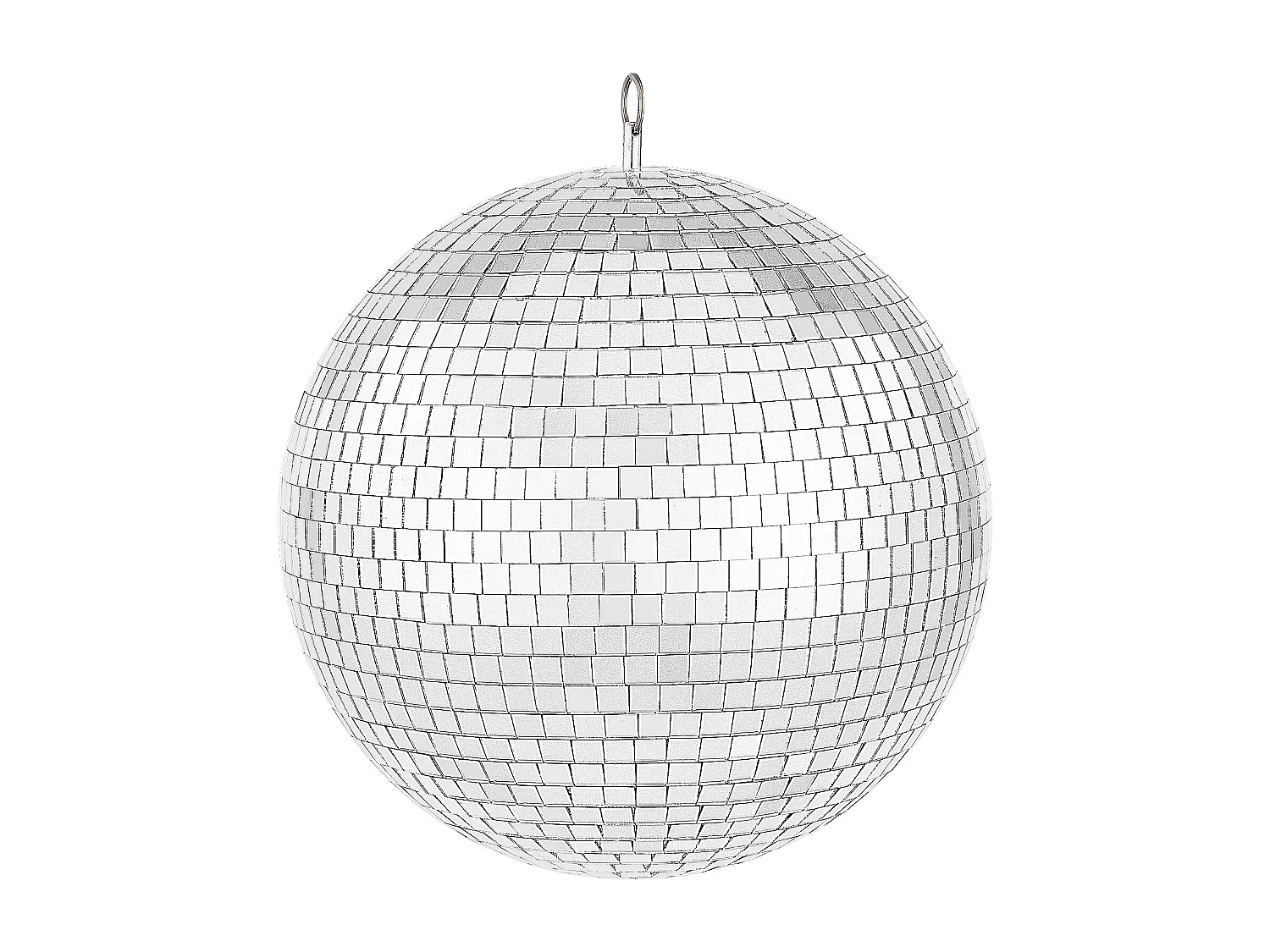 Boule Disco Miroir SucceBuy de 30 cm avec Anneau de Suspension pour Fêtes, Décoration Idéale pour DJ Club, Mariages, Anniversaires, Noël