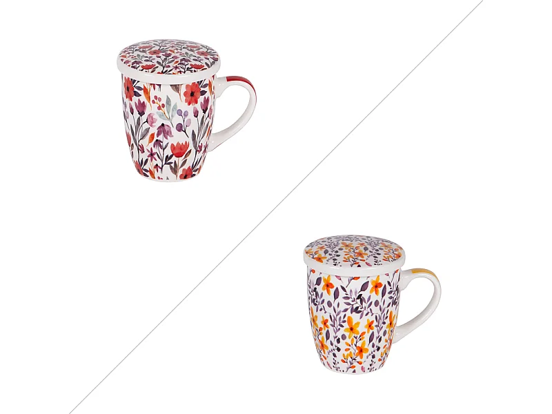 Coffret tisanière avec filtre Blossia 36 cl (lot de 2)