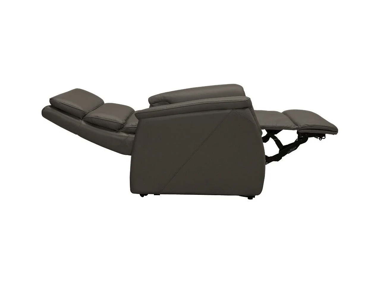 Fauteuil relax releveur en cuir vachette marron - MILLOR