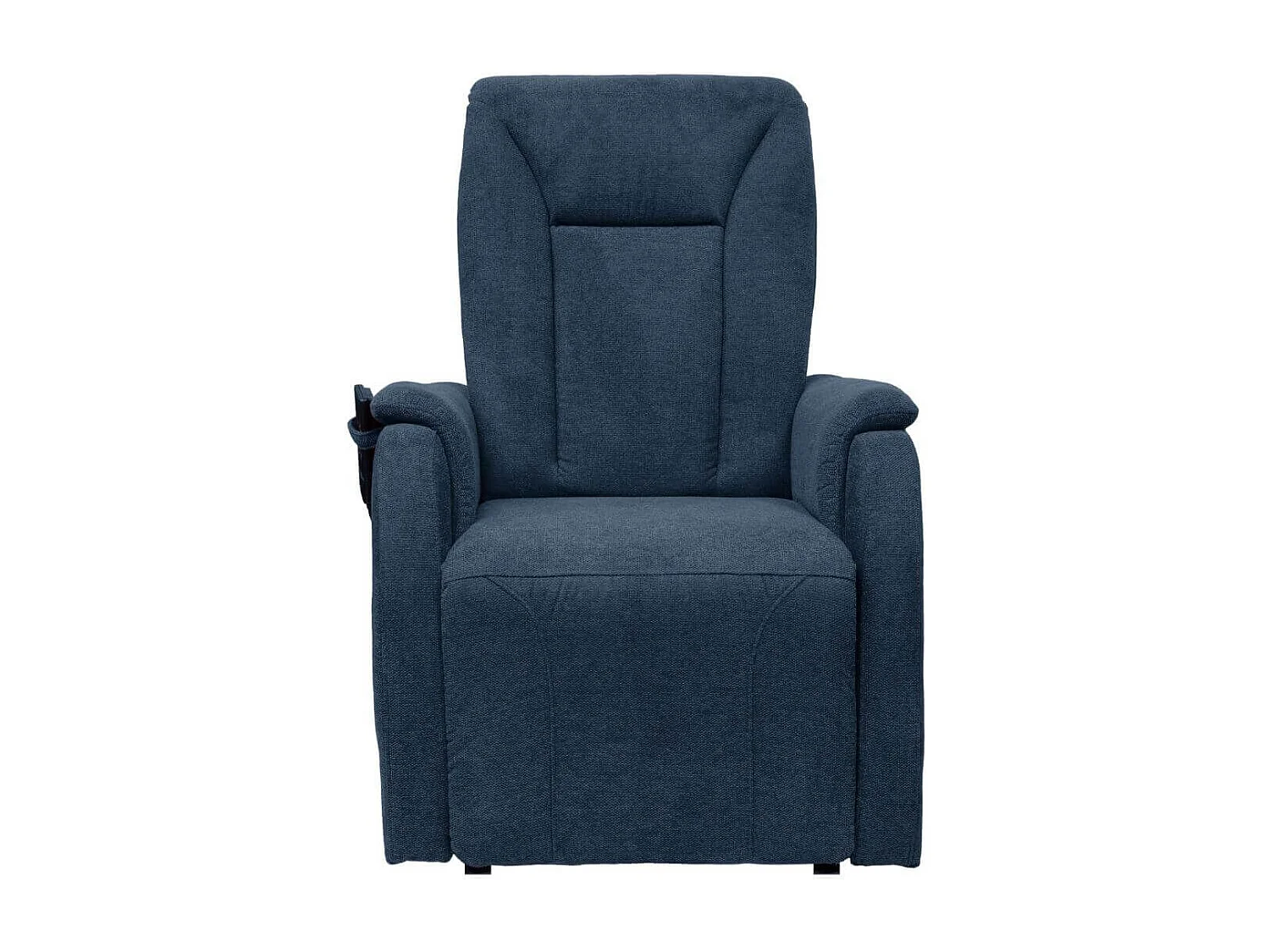 Fauteuil relax releveur tissu polyester traité hydrophobe bleu - NARVIK
