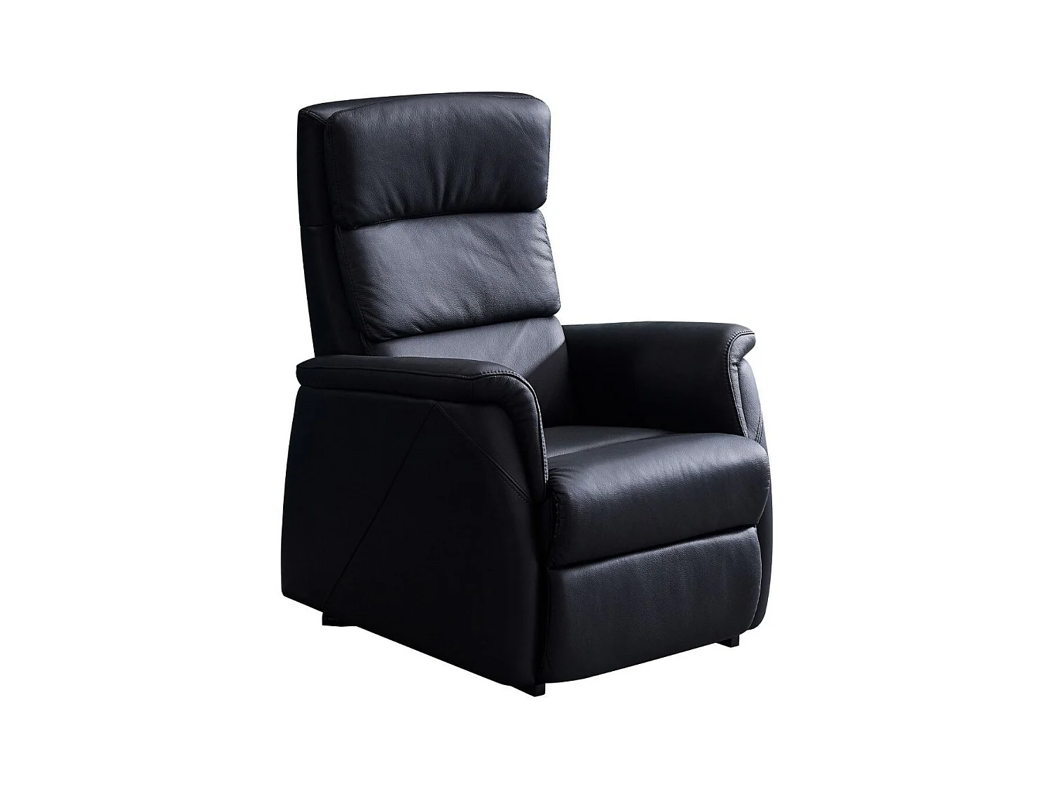 Fauteuil relax releveur en cuir vachette noir - MILLOR