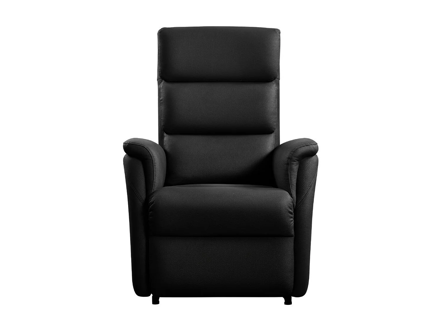 Fauteuil relax releveur en cuir vachette noir - MILLOR