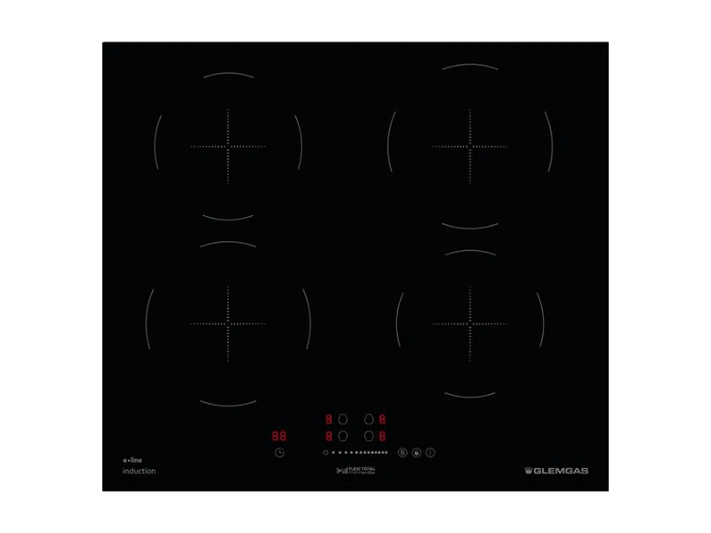 Glem Gas Plaque de cuisson induction 60cm 4 feux 7200w - GTI640SL