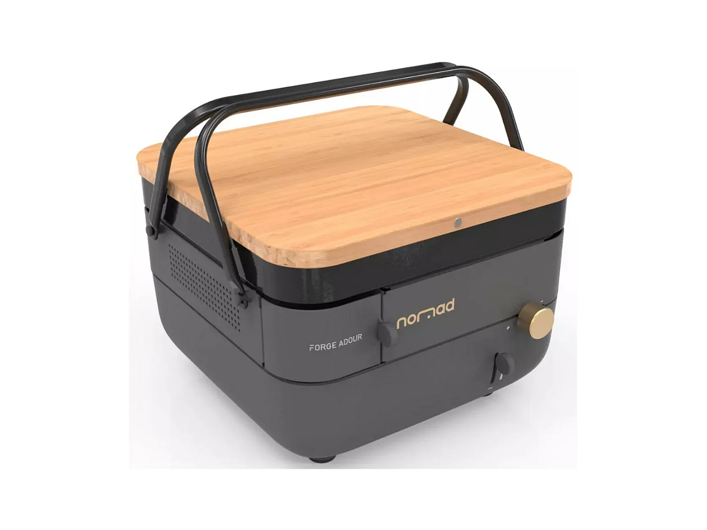 Forge Adour Plancha gaz plaque fonte émailée 30x30 cm - NOMAD