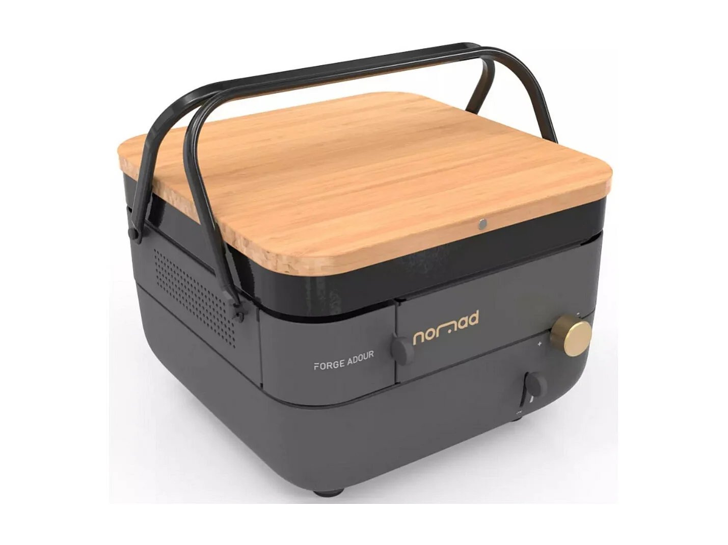 Forge Adour Plancha gaz plaque fonte émailée 30x30 cm - NOMAD