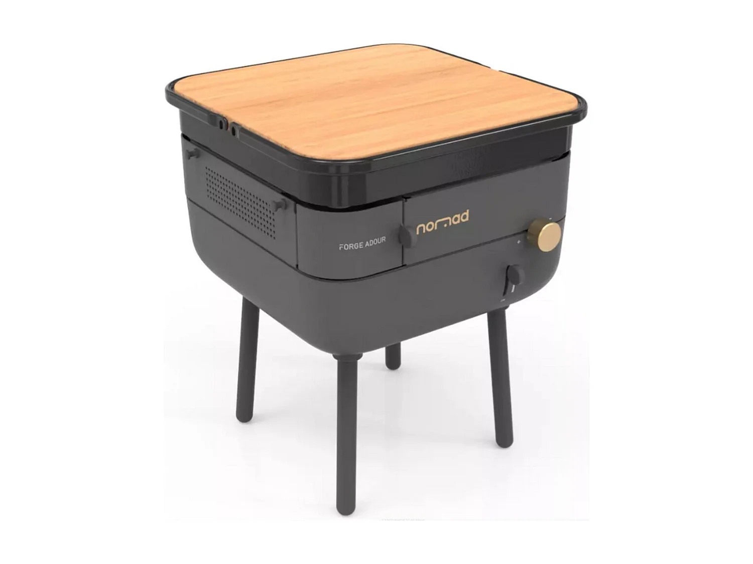 Forge Adour Plancha gaz plaque fonte émailée 30x30 cm - NOMAD