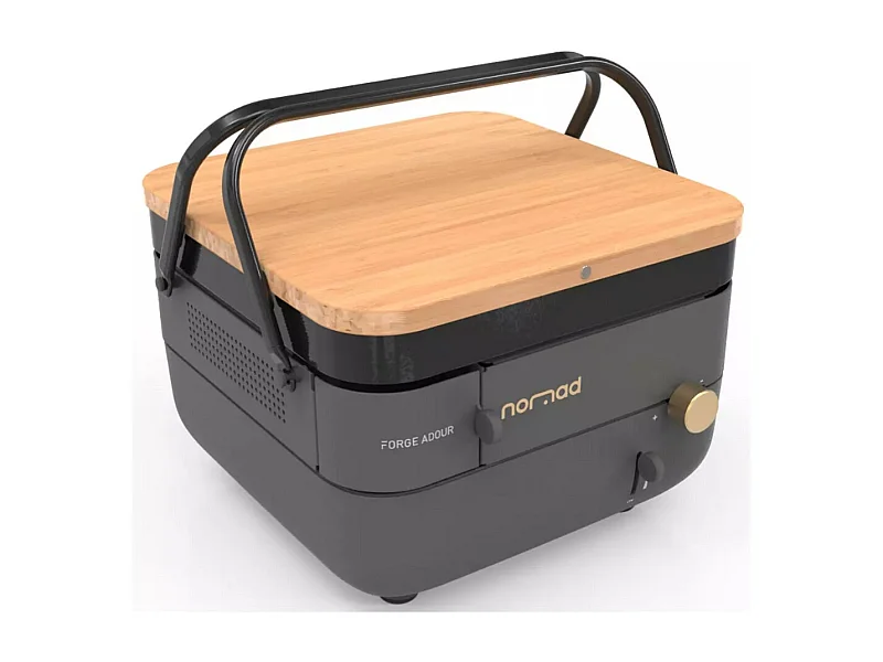 Forge Adour Plancha gaz plaque fonte émailée 30x30 cm - NOMAD