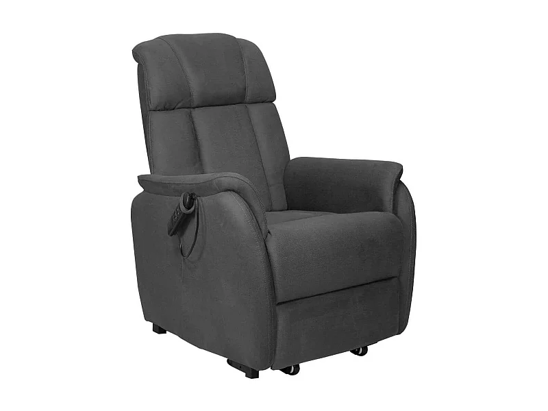 Fauteuil relax releveur tissu polyester gris - SPAZIO