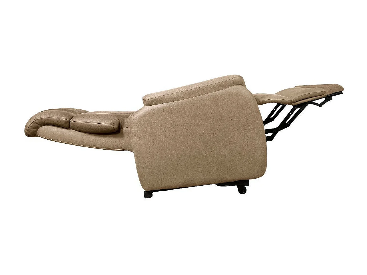 Fauteuil relax releveur tissu polyester beige - SPAZIO