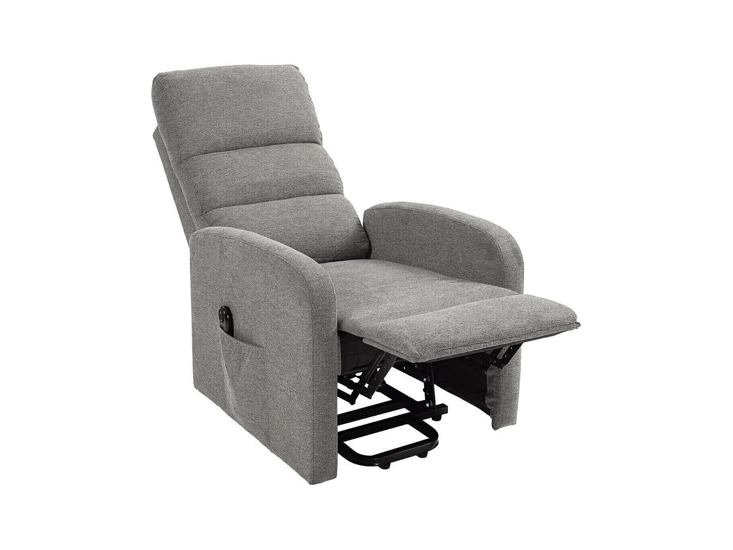 Fauteuil relax releveur tissu polyester traité hydrophobe taupe - TIKSI