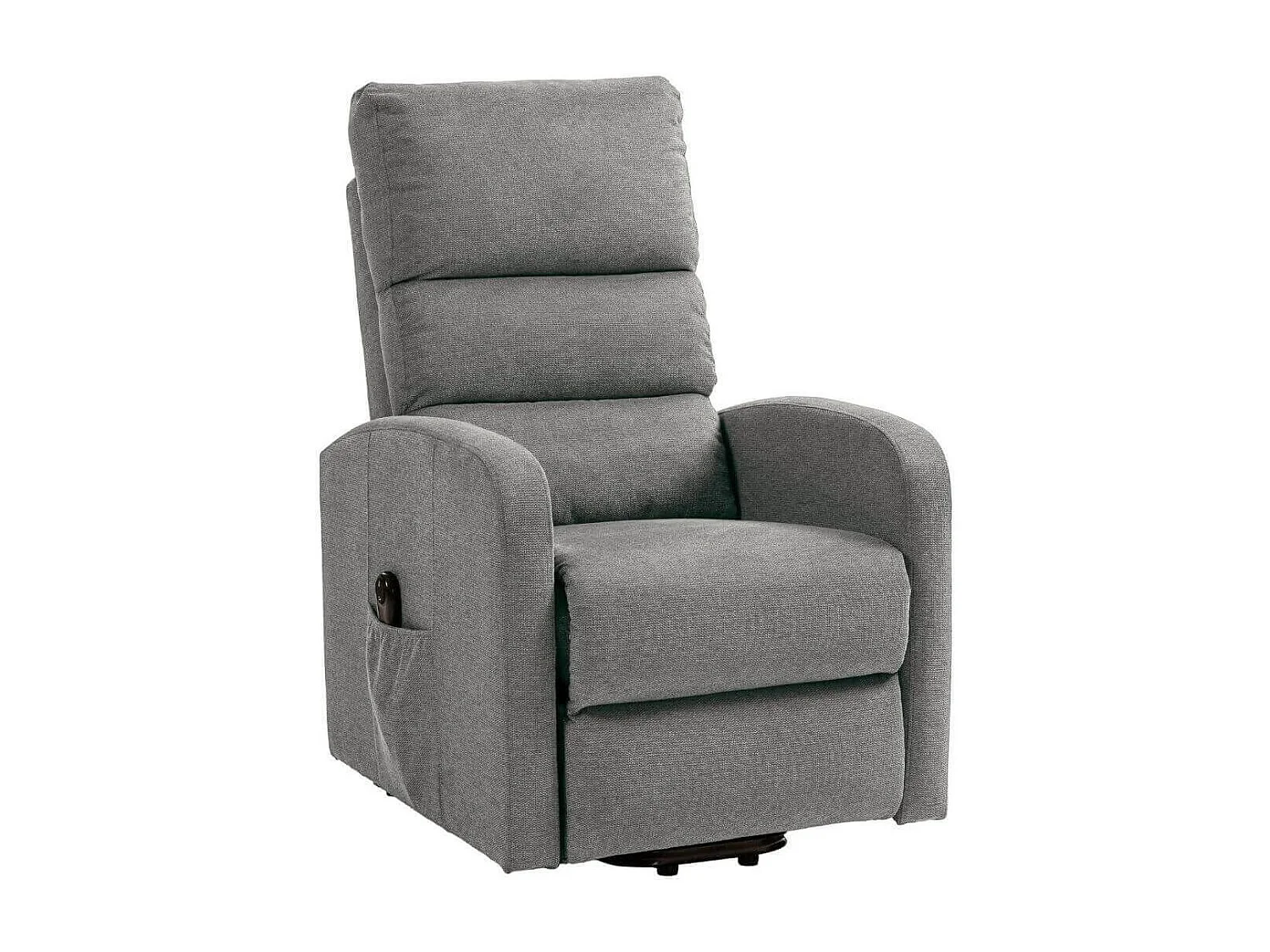 Fauteuil relax releveur tissu polyester traité hydrophobe taupe - TIKSI