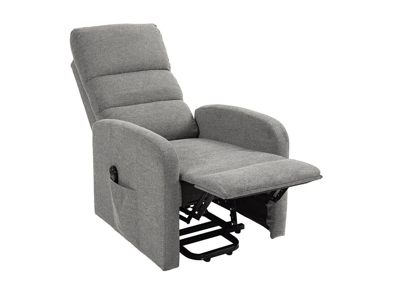 Fauteuil relax releveur tissu polyester traité hydrophobe taupe - TIKSI