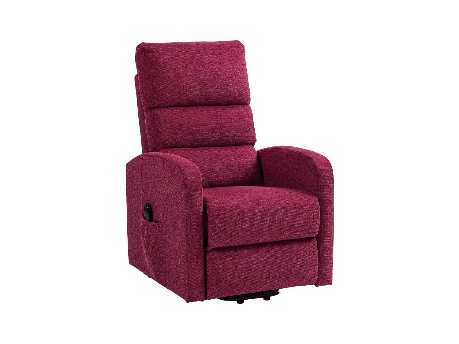Fauteuil relax releveur tissu polyester traité hydrophobe rouge - TIKSI