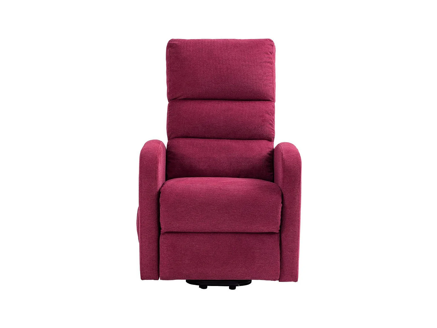 Fauteuil relax releveur tissu polyester traité hydrophobe rouge - TIKSI