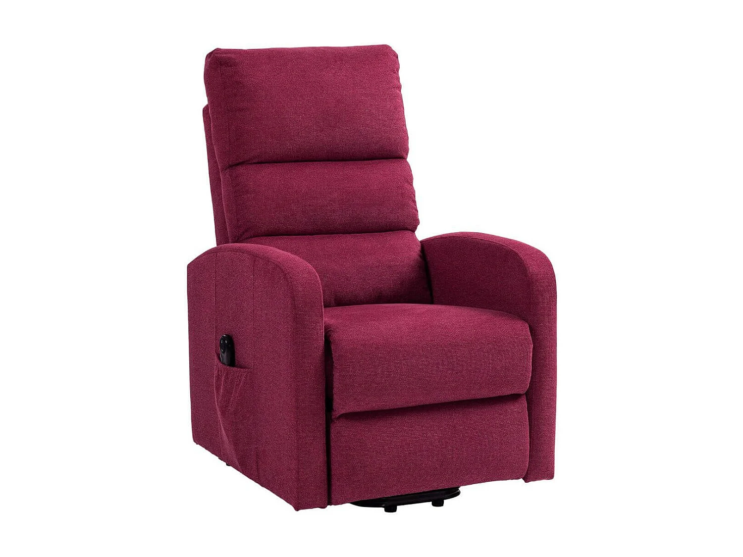 Fauteuil relax releveur tissu polyester traité hydrophobe rouge - TIKSI