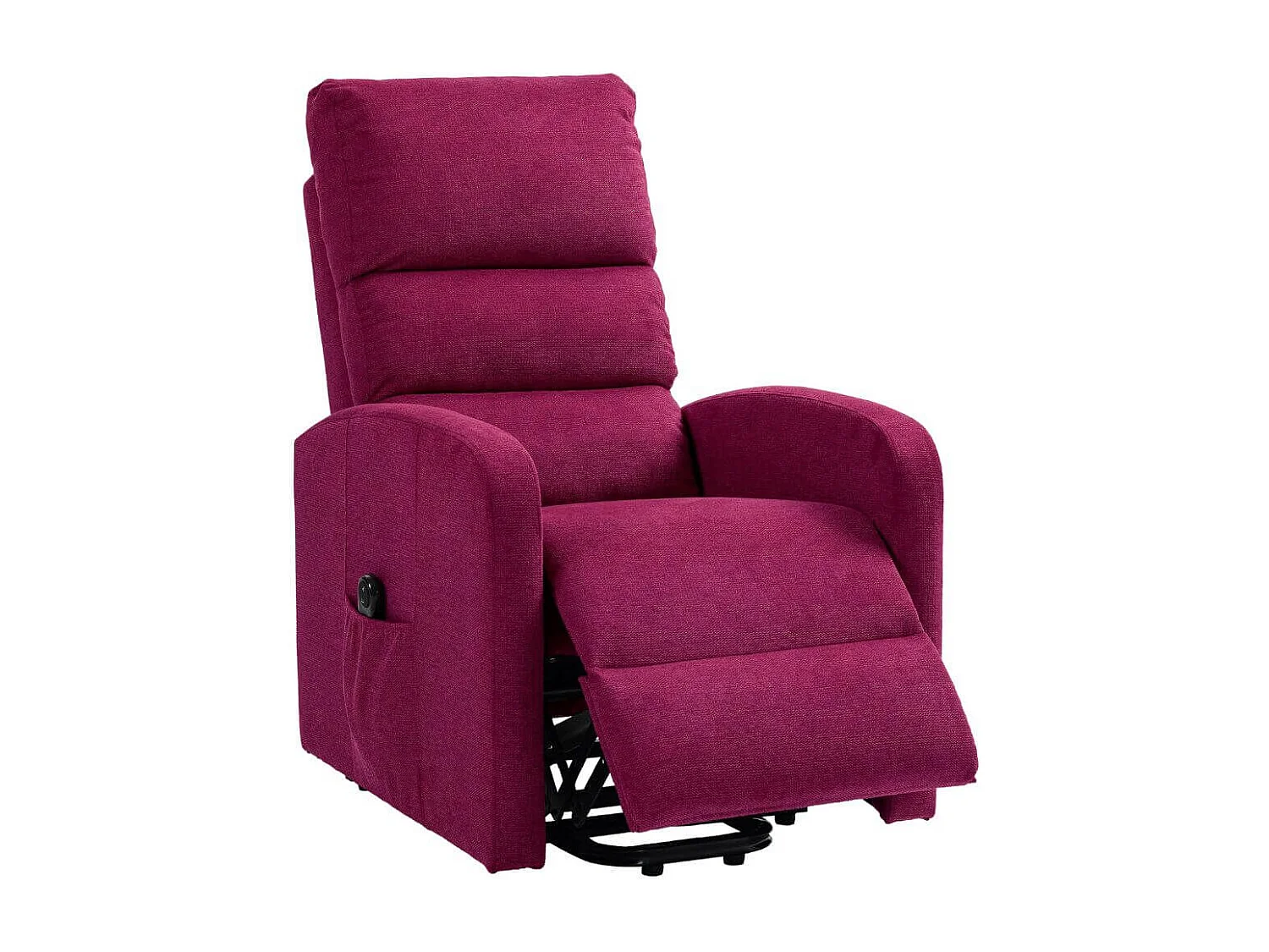 Fauteuil relax releveur tissu polyester traité hydrophobe rouge - TIKSI