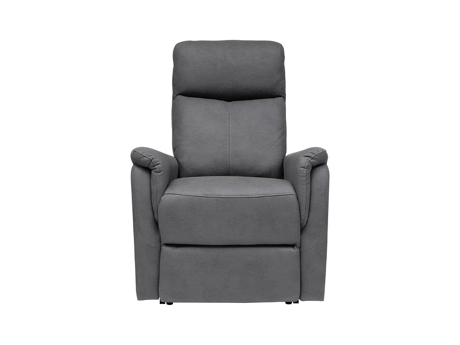 Fauteuil relax releveur tissu polyester imitation cuir gris foncé - GIACOMO