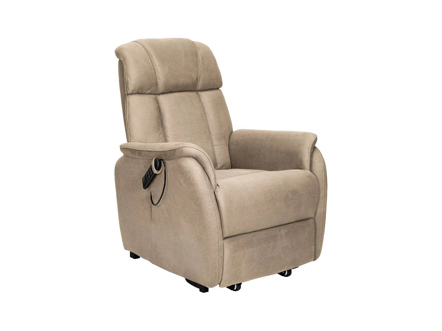 Fauteuil relax releveur tissu polyester beige - SPAZIO
