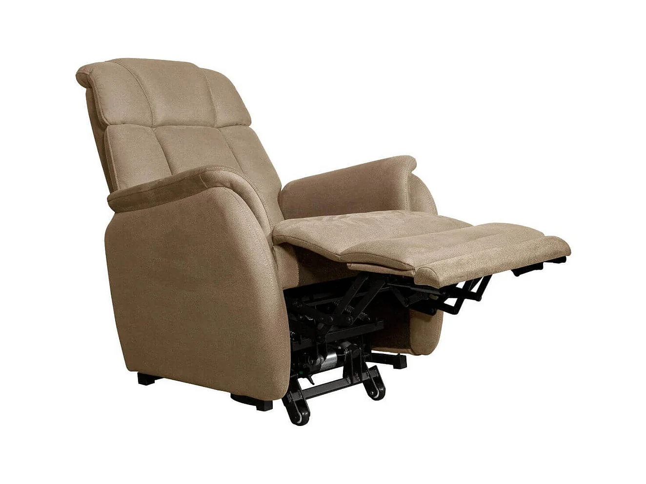 Fauteuil relax releveur tissu polyester beige - SPAZIO