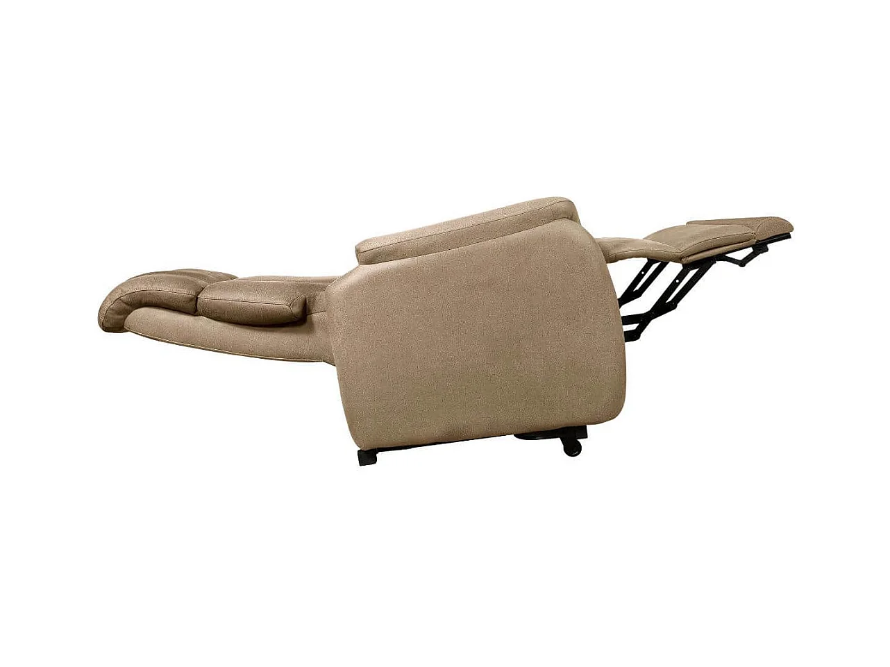 Fauteuil relax releveur tissu polyester beige - SPAZIO