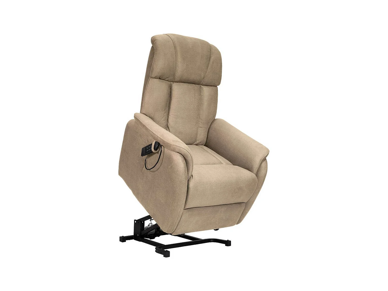 Fauteuil relax releveur tissu polyester beige - SPAZIO