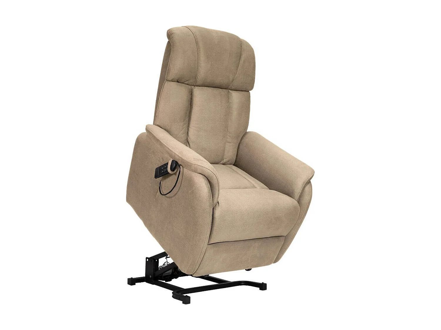 Fauteuil relax releveur tissu polyester beige - SPAZIO
