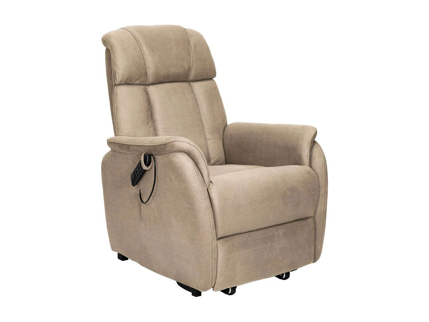 Fauteuil relax releveur tissu polyester beige - SPAZIO