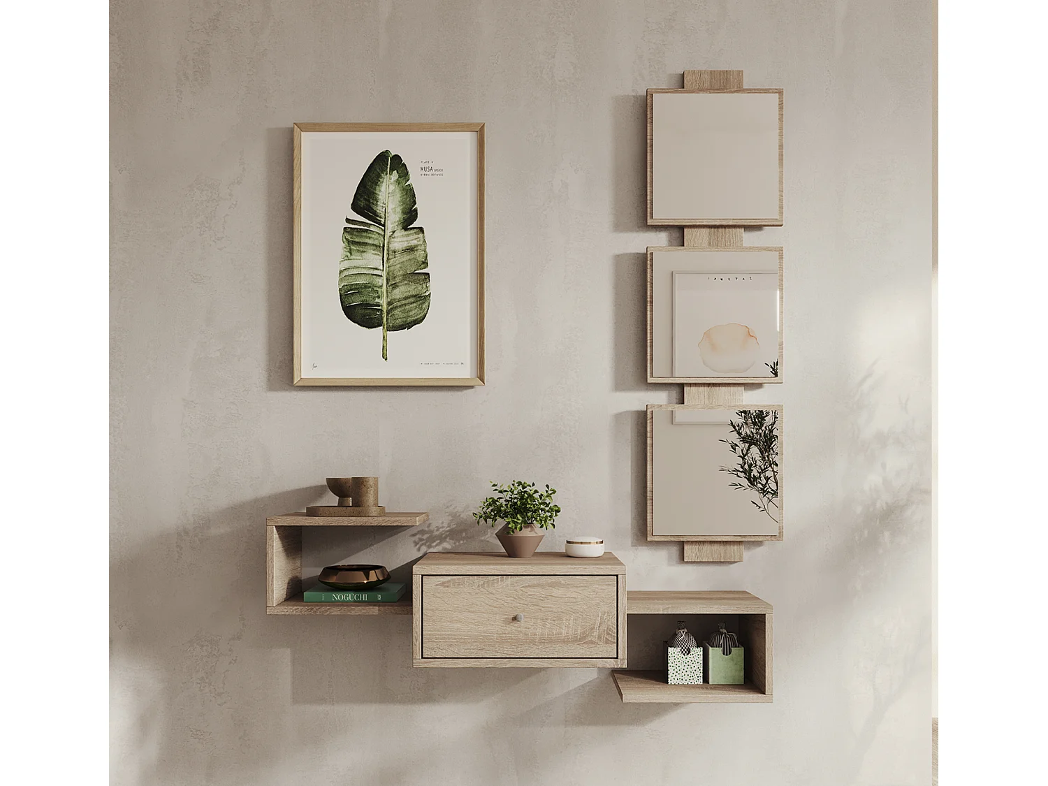 Recibidor para Entrada Pasillo en Sonoma 99,5x22x145cm Neo