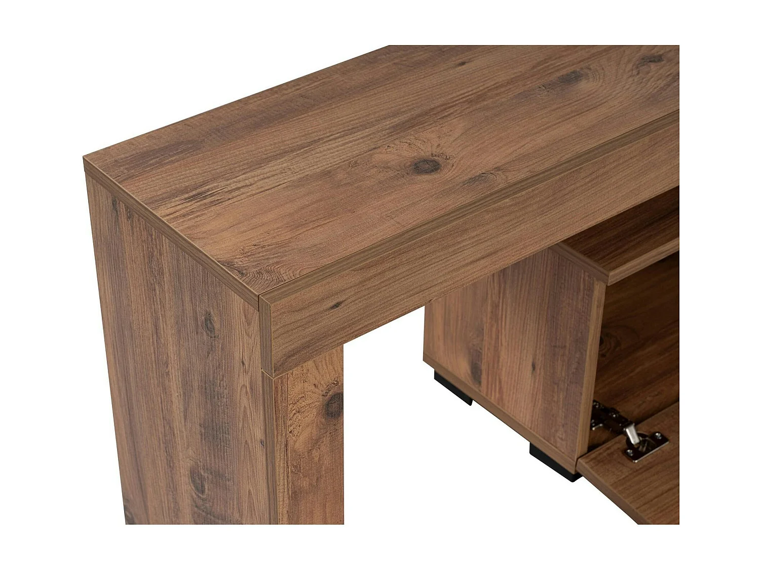 Banc TV moderne avec rangement - finition effet pin MARFA