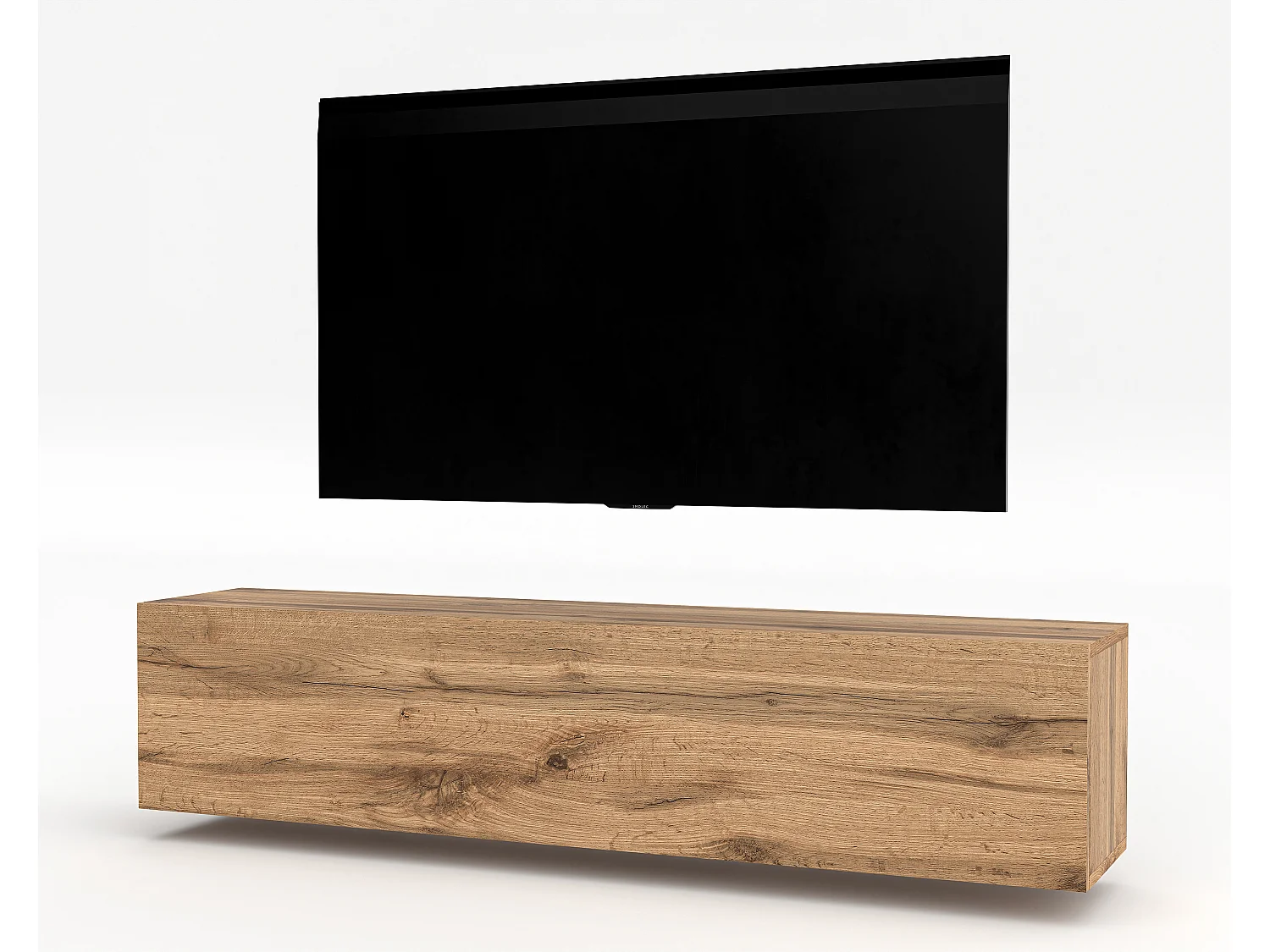 AX LIVING tv kast ZIVOLLI 160cm wotan eiken – tv meubel zwevend modern