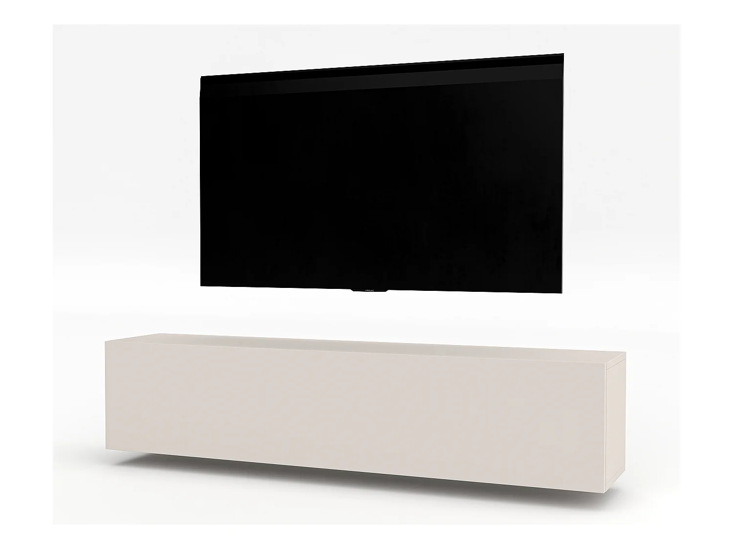 AX LIVING Lowboard TV ZIVOLLI 160 Beige minimalistisches Sideboard TV