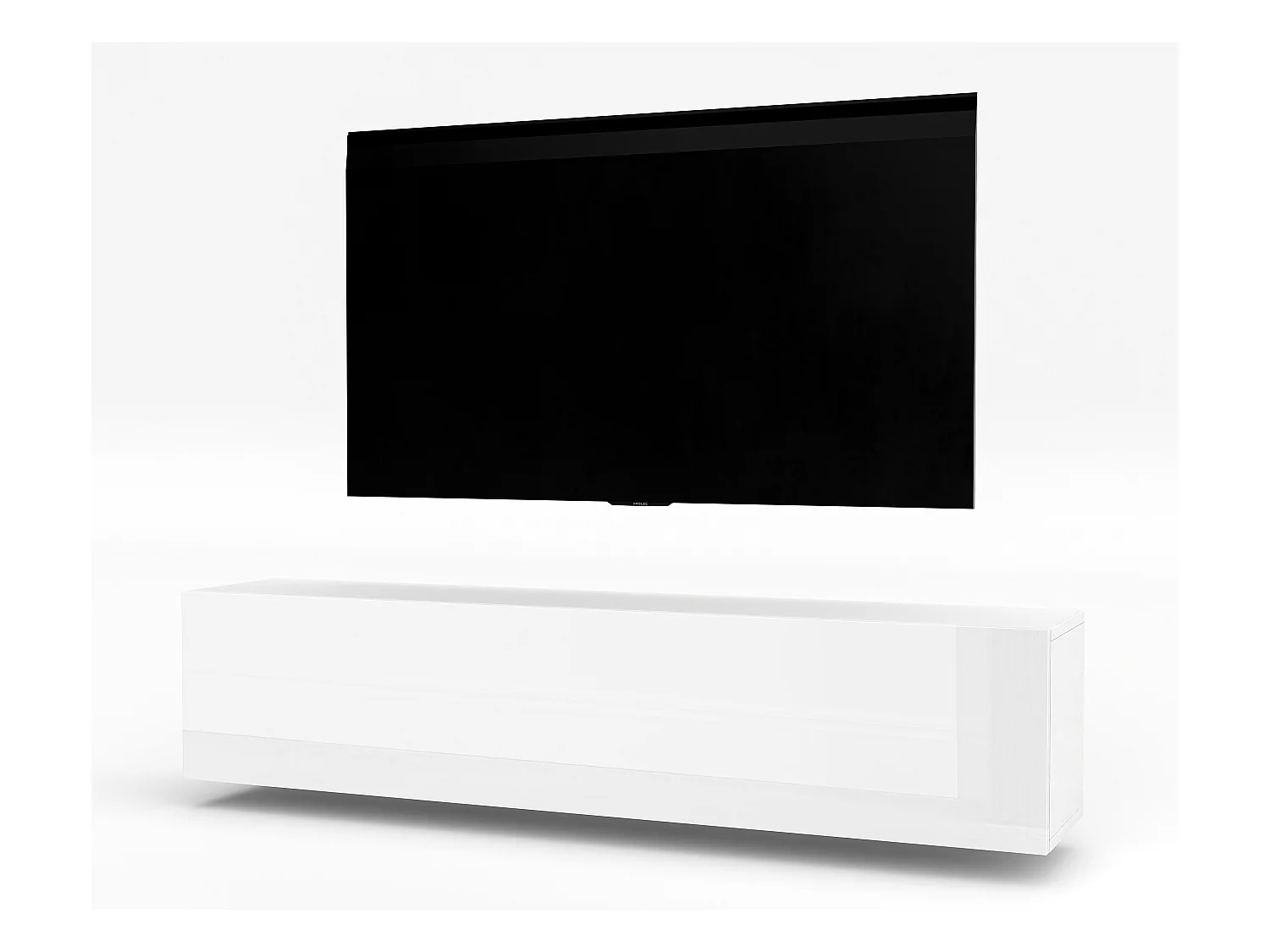 AX LIVING Lowboard TV ZIVOLLI 160 weiß Hochglanz modernes Sideboard TV