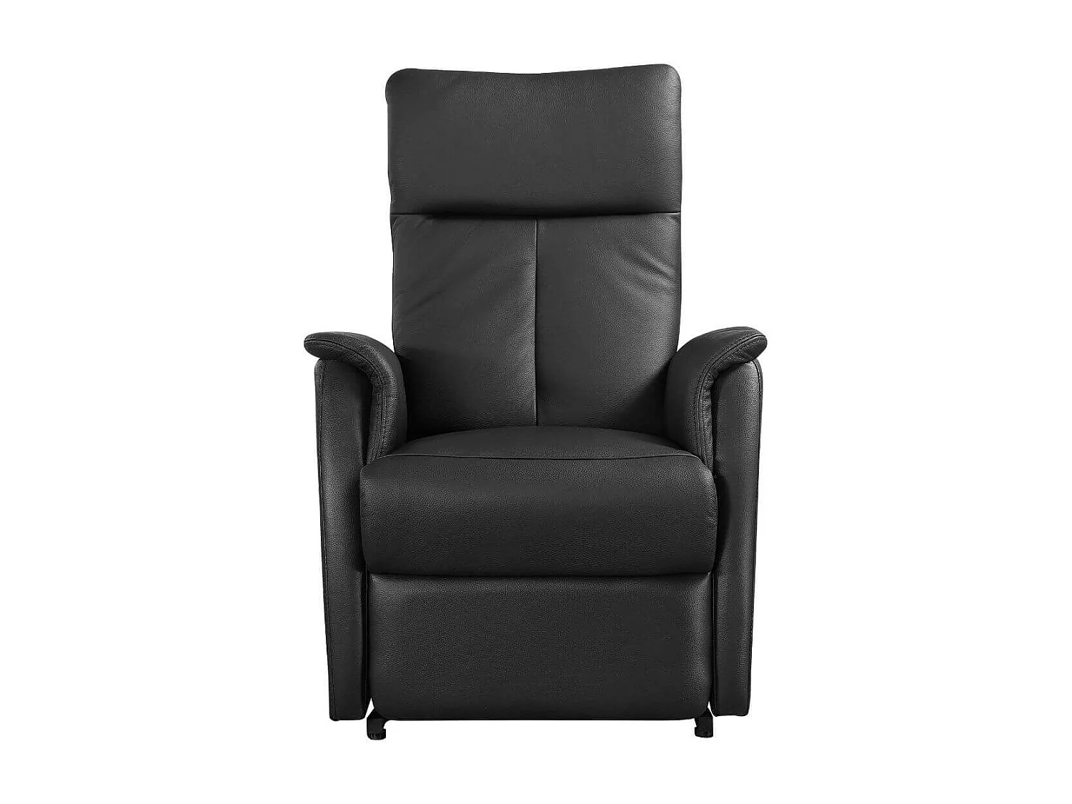 Fauteuil modèle S relax releveur en cuir vachette noir - PLEGAR