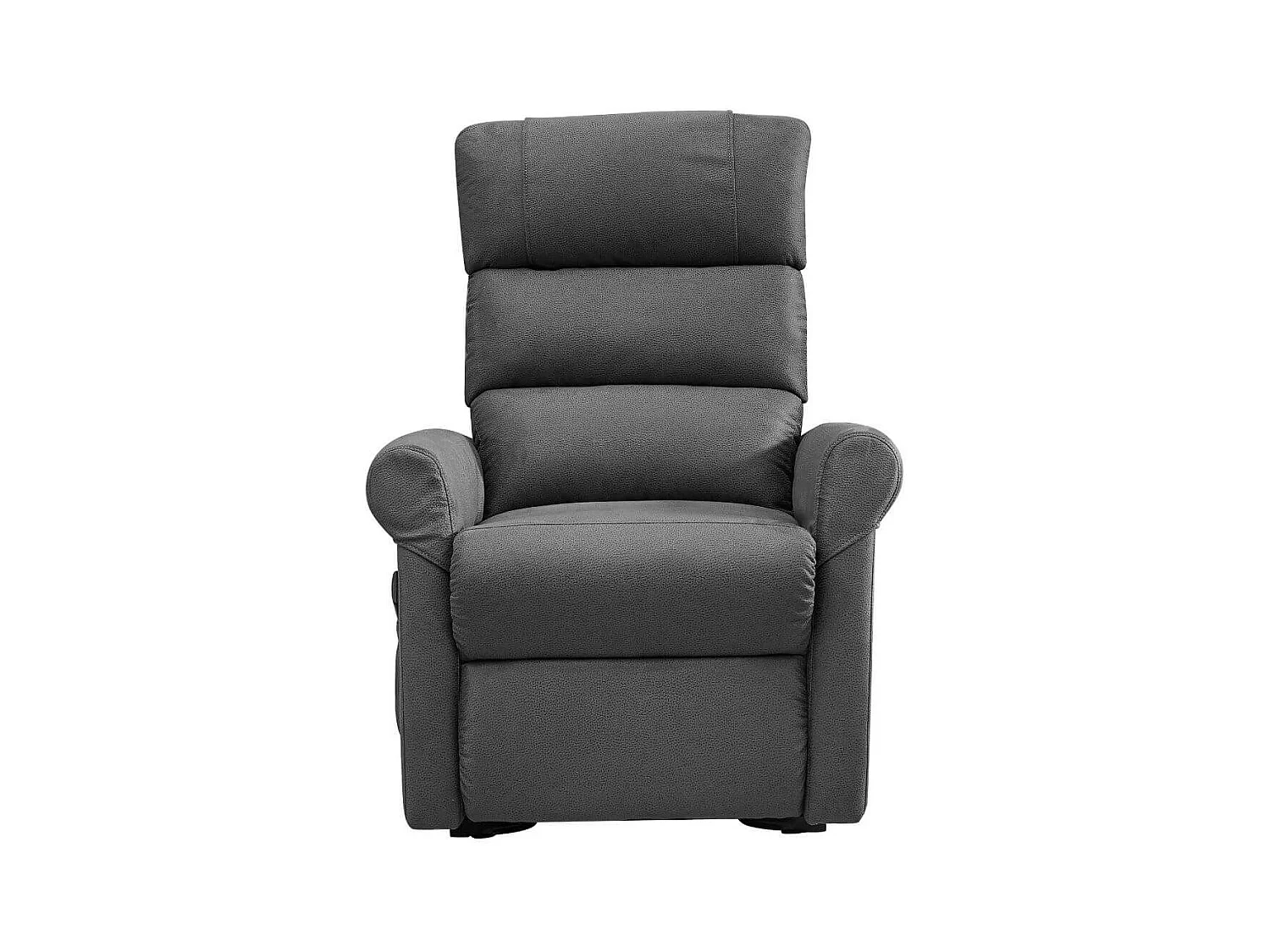 Fauteuil relax releveur tissu polyester imitation cuir gris - ADRIAN