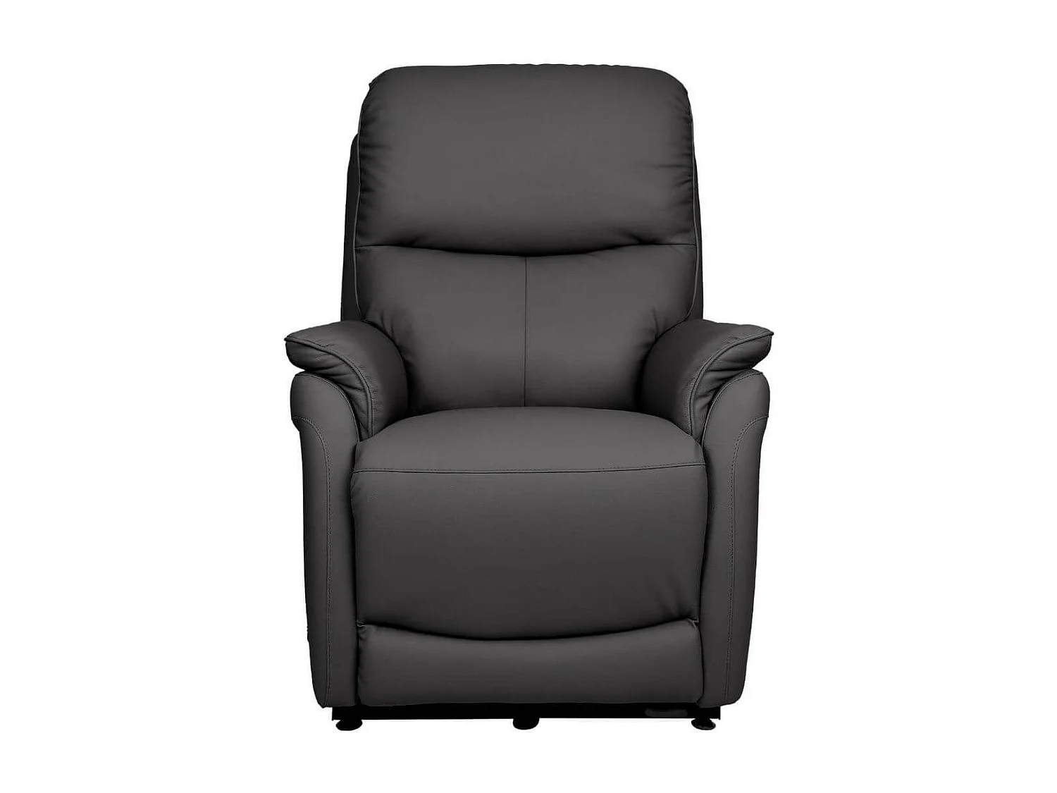 Fauteuil relax releveur en cuir vachette gris anthracite - SULTAN