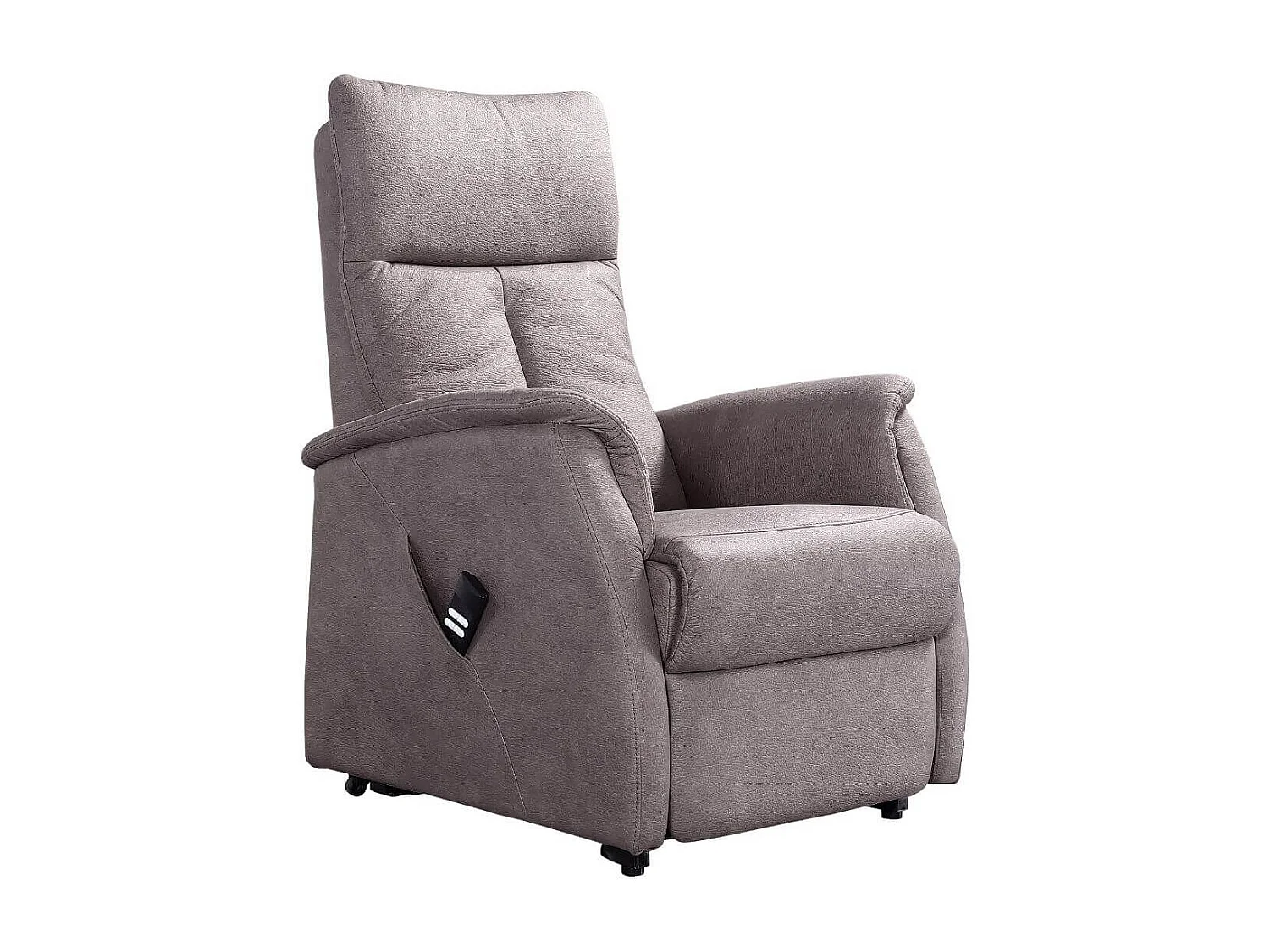 Fauteuil modèle S relax releveur tissu polyester imitation cuir gris - PLEGAR