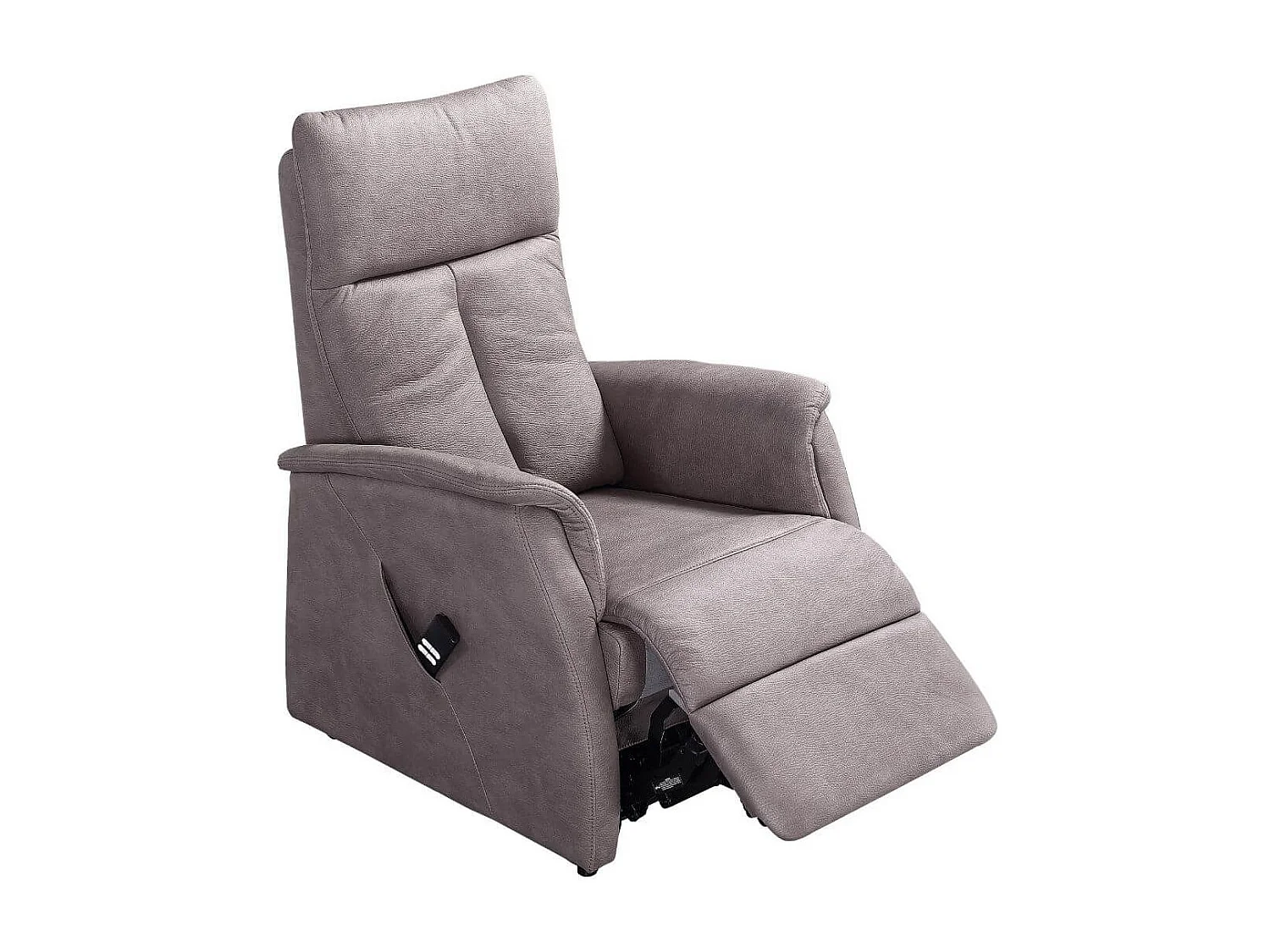 Fauteuil modèle S relax releveur tissu polyester imitation cuir gris - PLEGAR
