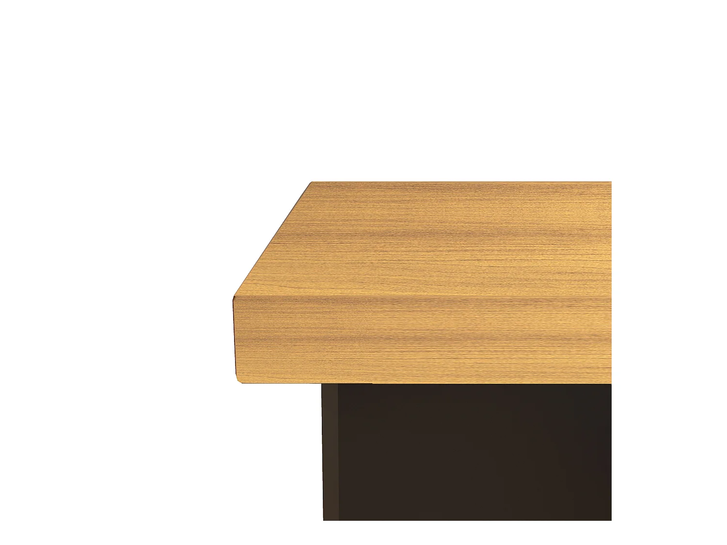 Bureau d'angle 120x50x72cm - avec maison pour animaux - Forme en L - 2 tiroirs - MDF - Noir + Naturel